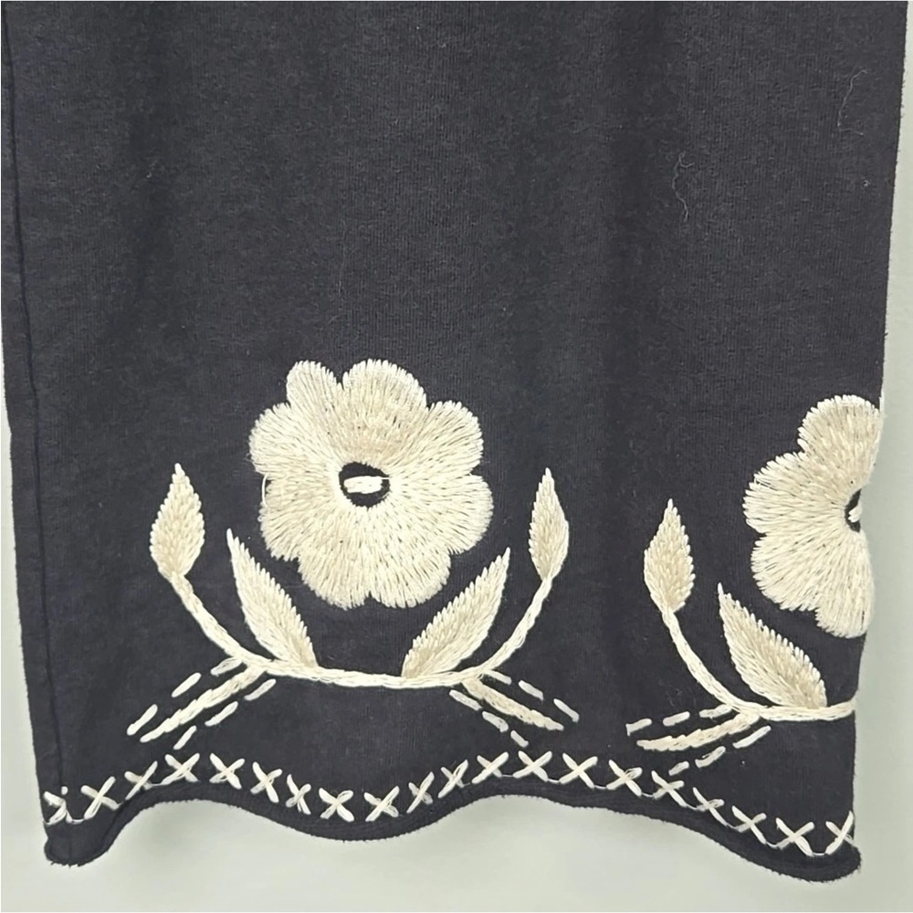 Lucky Brand Black Pants with Cream Embroidery - Picture 5 of 10